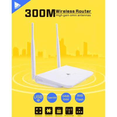 Melon Router Wifi Repeater 300Mbps 2.4GHz Wireless Routers Repeater support external wifi usb adapter With Chipset RT3070/3072 and Realtek 8188RU