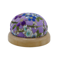 Portable Needlework Home Cross Stitch Cute Retro Wood Base Practical Vintage DIY Craft Dramatic For Sewing Ball Shaped Beginners Pin Cushion