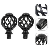 HAOYUNLA 2pcs ม่านก้าน finials ม่าน finials สิ้นสุดฝาม่านเสา