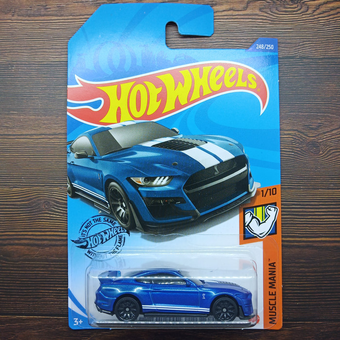 2020 Hot Wheels 248/250 2020 FORD MUSTANG SHELBY GT500 BLUE MUSCLE MANIA 1/10