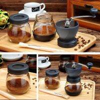 Coffee Bean Grinder เครื่องบดกาแฟวินเทจ  ปรับความละเอียดได้ แถมแปรงทำความสะอาด+กระปุกเก็บกาแฟ กาแฟดริป ที่บดกาแฟ ถ้วยบดกาแฟ เครื่องบดกาแฟ กาแฟ