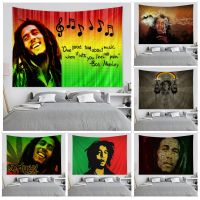 Reggae Bob Marley Colorful Tapestry Wall Hanging Hippie Flower Wall Carpets Dorm Decor Wall Hanging Sheets Knitting  Crochet