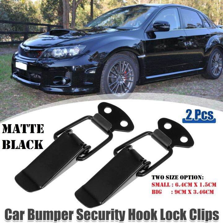 Car Bumper Clip Spring Matte Black Bumper Lock Clip Trunk Fender Hatch