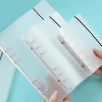 Simple Style Translucent Matte Binder Loose Strap Loose Leaf Inner Core A6 A7 Notebook Diary A5 Planner Office Supplies Note Books Pads