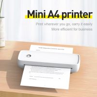 Mini Printer Portable Thermal Paper Printer 203dpi Bluetooth-compatible 2600mAh Label Memo Wrong Question Printing Fax Paper Rolls