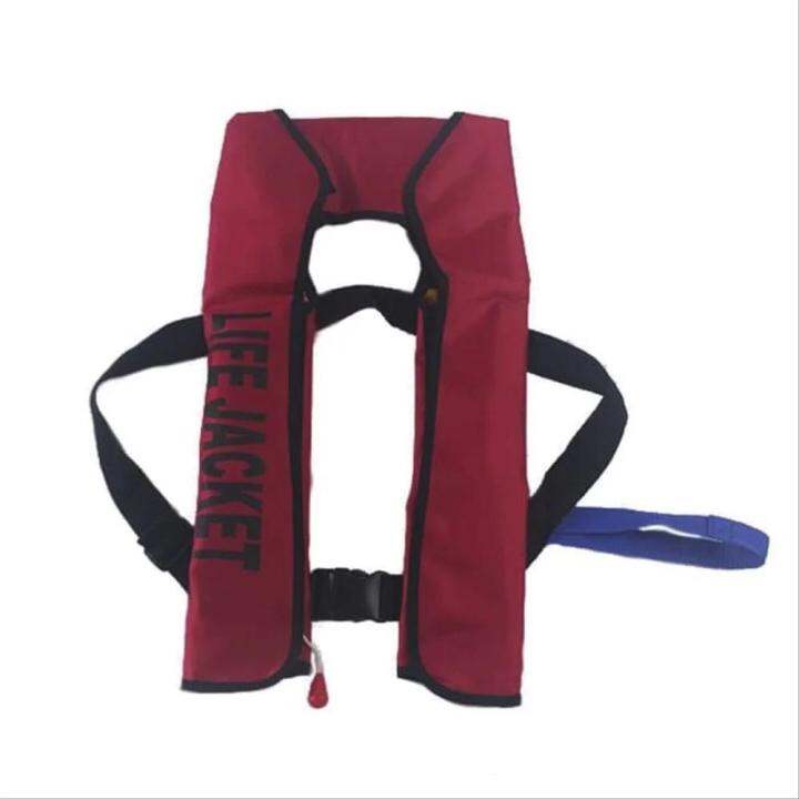 Manual Inflatable Life Jacket Dengan Tabung Co2 Pelampung Keselamatan Lazada Indonesia