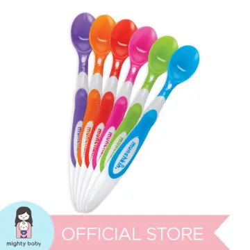 Munchkin Lift Infant Spoons, BPA-Free, Multi-Colored, 6 Pack