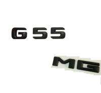 ป้ายโลโก้ตรงดุมล้อลำต้นสีดำตัวอักษรตัวเลขกรัม55สำหรับ3.// AMG สำหรับ Benz G55