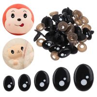 20/40Pcs 7-12mm Plastic Oval Safety Eyes Puppet Crafts Children Accessories