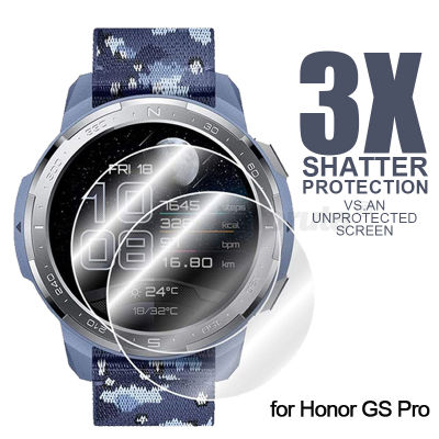 3 Pcs กระจกนิรภัยป้องกันหน้าจอสำหรับ Honor Watch GS Pro 9H สมาร์ทนาฬิกาป้องกันฟิล์มแก้วสำหรับ Honor นาฬิกา Magic 2 46Mm