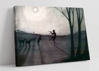 Léon Spilliaert, Faun By Moonlight-งานพิมพ์ศิลปะบนผืนผ้าใบสำหรับติดกำแพง1ชิ้นมีกรอบหรือไร้กรอบ