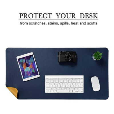 PU Leather Large Gaming Mouse Pad Waterproof Double Side Desk Mat Computer Mousepad Keyboard Table Protector for Gamer Office