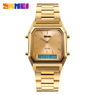 （A Decent035）SKMEI FashionWatch Men Squ Wristmale Clock ForRelogio Masculino