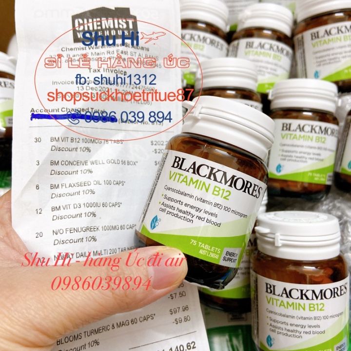 Nguyen liệu để sản xuất viên uống Vitamin B12 Blackmores được lấy từ đâu?