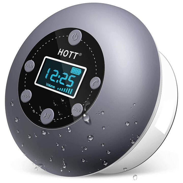 Shower Radio Bluetooth Speaker Waterproof Portable Bathroom Shower