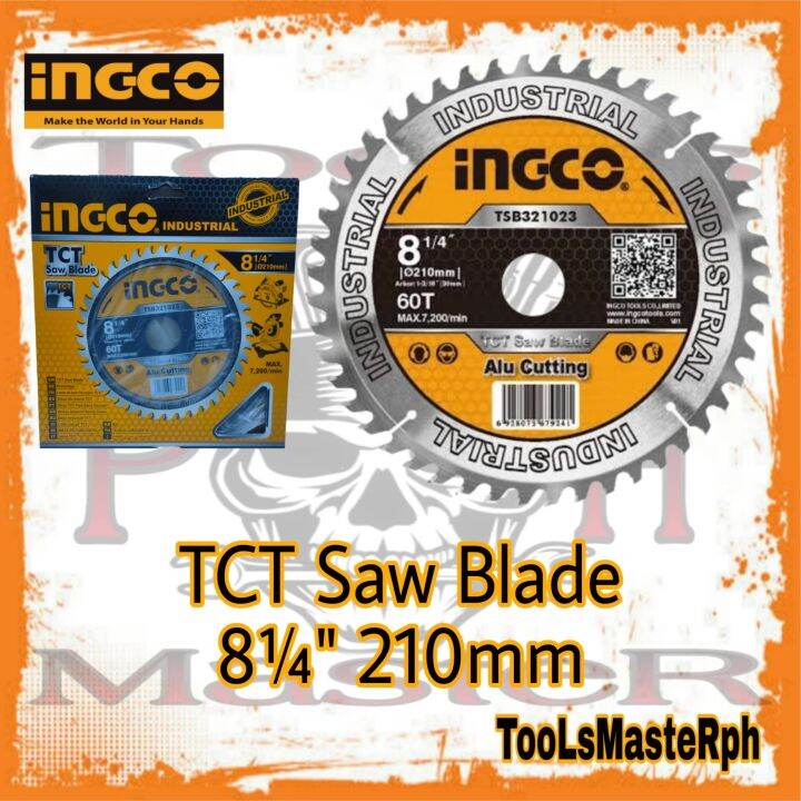 INGCO TCT Saw Blade for Aluminum 210mm 8 1/4 60T TSB321023 | Lazada PH