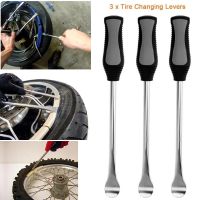 3pcs/set Spoon Motorcycle Bicycle Tire Iron Kit Tire Changing Lever Tools 3-piece tire level spoons with polished chrome finish