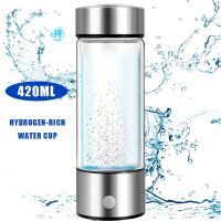 Morris8 Hydrogen Generator Water Cup Filter Ionizer Maker Hydrogen-Rich Portable Super Antioxidants ORP Bottle 420ml