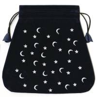 ถุงใส่ไพ่ยิปซีลายปัก Moon and Star Tarot Bag ถุงใส่ไพ่ทาโร่ต์ขนาดใหญ่/ Tarot/ Bag/ Tarot/ Oracle/ Cards