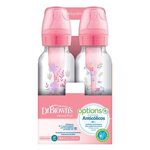 ขวดนม-dr-browns-ลดโคลิค-รุ่น-options-plus-9-oz-dr-browns-options-baby-bottle-pink-flower