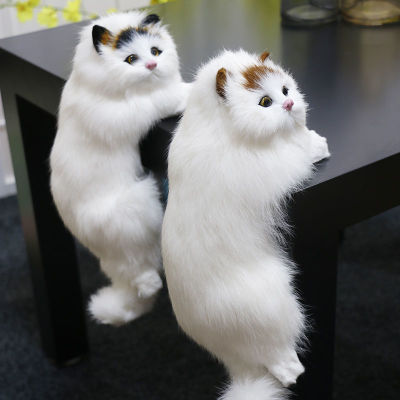 （HOT)【 แขวนแมว 】 ตุ๊กตาแมวและสัตว์เล่นบ้านของเล่นทำด้วยมือแบบคงที่เครื่องประดับ