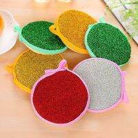 Sided Scouring Cleaning Sponge Washing Dishes Scourer Pan Soft