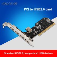 ♘◇۞ ANDDEAR USB2.0 expansion card desktop PCI to 5 usb2.0 adapter card NEC chip usb c to hdmi vga usb c ethernet wall plate