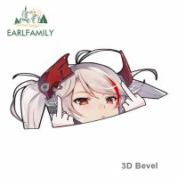 Earlfamily Prinz Eugen Azur Lane Peeker สติกเกอร์ติดรถยนต์หัวใหญ่อะนิเมะไวนิล Jdm ท้ายรถกระจกบังลมแต่งรถการ์ตูนสติกเกอร์ประดับลำตัว