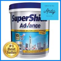 สีน้ำทาภายนอก TOA SUPERSHIELD ADVANCE BASE A เนียน 9 ลิตรEXTERIOR WATER-BASED PAINT TOA SUPERSHIELD ADVANCE BASE A 9L SHEEN **คุ้มที่สุดแล้วจ้า**