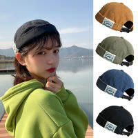 JK Brimless Dome Melon หมวกสำหรับผู้ชายผู้หญิง R สีทึบปรับเจ้าของบ้าน Beanies หมวก Unisex Hip Hop Docker Bonnet Skullcap