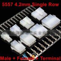 10set/lot 5557/5559-2 3 4 5 6P 5557/5559 Automotive wiring harness single row connector male female Terminal pin