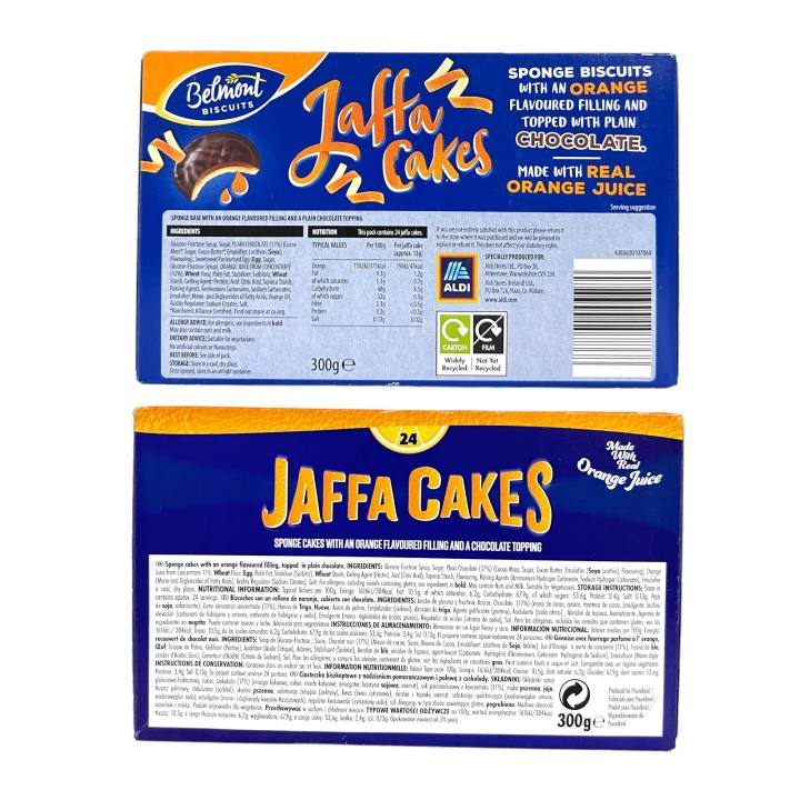 jaffa-cakes-เค้กสปันจ์รสส้ม-เคลือบช็อคโกแลต-นำเข้าจากอังกฤษ