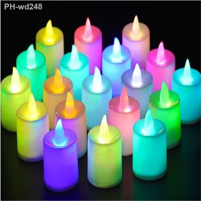 Flameless LED Tea Light Tealight Candles Lights Lamp For Wedding Birthday Party Home Decoration Multi Color Dropshipping