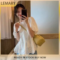 Lemary เสื้อลำลองผู้หญิงสำหรับวันหยุด,เสื้อเชิ้ตหลวมปักลายเก๋ไก๋สำหรับฤดูร้อน2023แฟชั่นฤดูร้อน