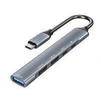 ฮับ3.0 USB 5พอร์ตที่มีความเร็วสูงตัวแท่นวางมือถือพอร์ต USB USB หลากหลายตัวแยก USB USB สำหรับโอนย้ายข้อมูลที่รวดเร็วสำหรับพีซี Mac