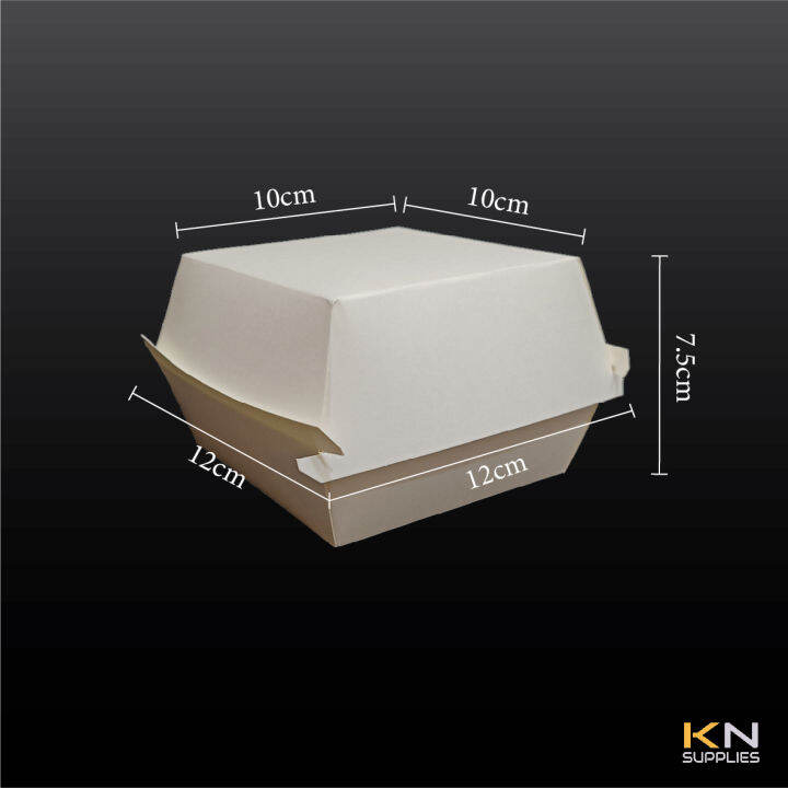 [Premium] Paper Burger Box / Pancake Box / Tart Box / Kuih Muih