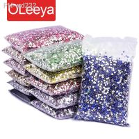 【CW】 Oleeya Wholesale Flatback bottom Resin Cтразы Non hotfix Rhinestones Big Glitter Crystals and Strass 네일파츠