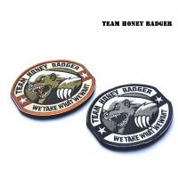 ✧ TEAM HONEY BADGERTEAM HONEY BADGER Embroidery Patches Badges Emblem Accessory DIY 9.5x7CM Hook and Loop Tactical Clothing