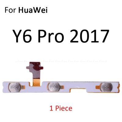 ปิดเสียงสวิตช์ปุ่มพาวเวอร์ส่วนการซ่อมสำหรับ Y9 Huawei Y7 Y6 Pro Y5 Prime Gr5ปุ่มปิดเสียงสายเคเบิลควบคุมดิ้น