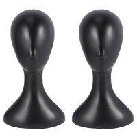 2X Lady High Plastic Head Wig Head Female Model Head Black