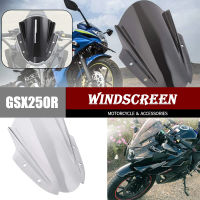 จอกระจกบังลมกระจกหน้ารถแข่งสปอร์ตทัวร์ริ่ง Moto พร้อมวงเล็บยึดสำหรับ Suzuki GSX250R GSX 250 R 2017 2018 2019 2020