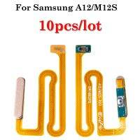 10pcs/lot Power Switch ON OFF Home Button Side Key Flex Cable For Samsung Galaxy A12 A125 M12S M127 Without Fingerprint Touch ID