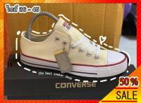 ใหม่ ! รองเท้าผ้าใบconvers all star #รองเท้าผ้าใบแฟชั่น #รองเท้าผ้าใบหญิงชาย #ฮิตมาก #ราคาถูกๆ สีครีม