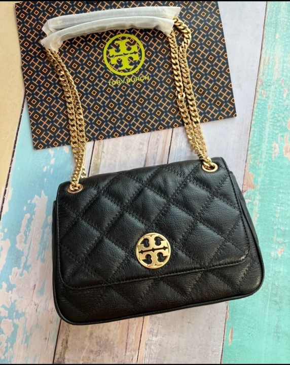 Brand: Tory Burch Model: Willa Shoulder bag Dimensions: 25cm