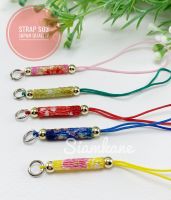 Strap DIY เชือกห้อยโทรศัพท์ ไหมญี่ปุ่น รุ่นผ้ากิโมโน S03