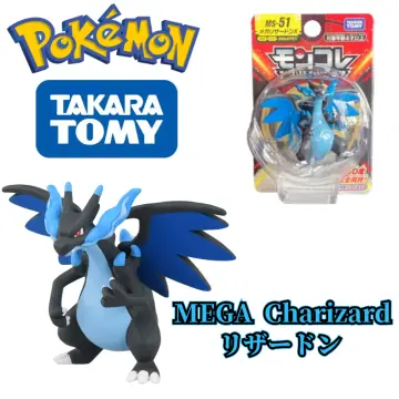 TAKARA TOMY Pokemon Anime Figures Mega Evolution Charizard X Mega