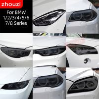 สติกเกอร์ฟิล์ม TPU ป้องกันไฟหน้ารถยนต์ สีดําควัน สําหรับ BMW F40 F22 F44 F30 F31 G20 F34 F32 F36 F10 G30 F06 F07 F12 F01 G11