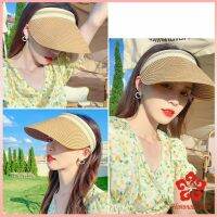 หมวก​สานครึ่งหัว หมวกสานกันแดด สไตล์เกาหลี  Sun hat