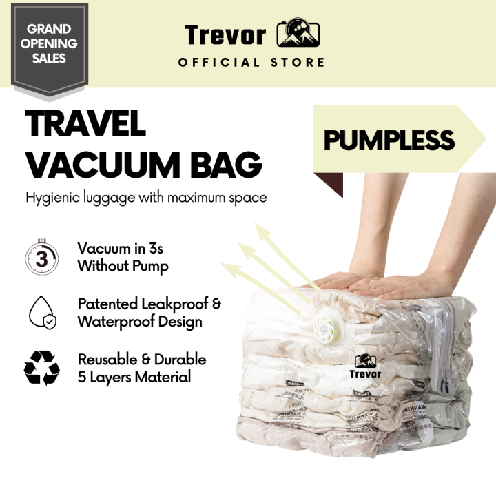 travel luggage vacuum bag