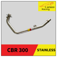 คอท่อ Honda CBR300 สแตนเลส ? Stainless steel แท้ เกรด 304  หนา: 1.2 มิลลิเมตร  ขนาด STD ราคา 1,200 บาท